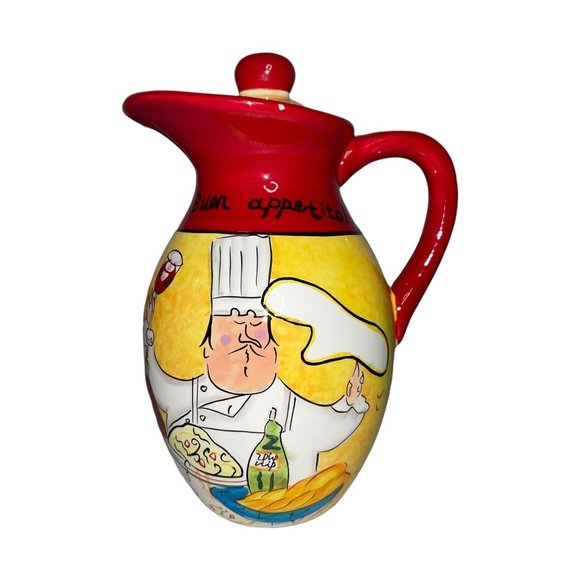 Certified International China Tracy Flickinger Oil Cruet Pitcher Dipping Plates - Picture 2 of 12